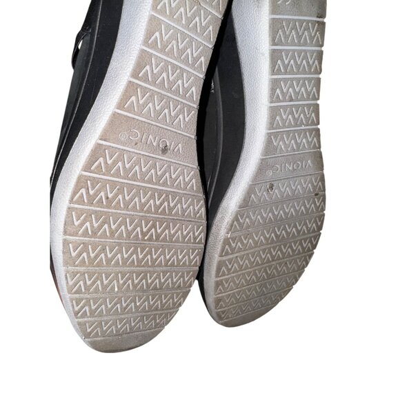 Vionic Black Suede Leather Wedge Mary Jane Shoes Size 8.5 Comfort Classic Cute - Picture 7 of 7